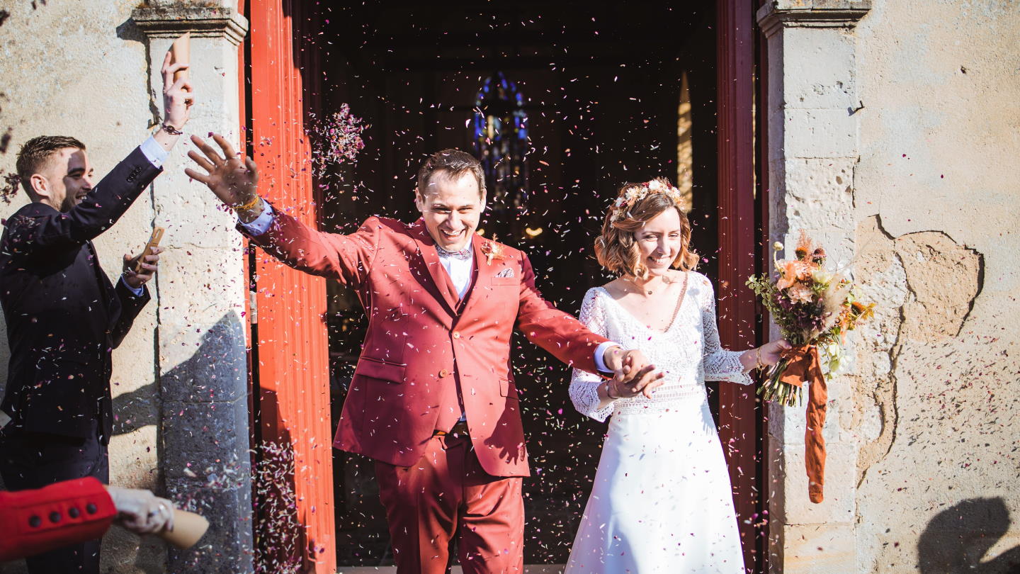 illustration photographe mariage cloitre abbaye aux hommes de Caen, Normandie, France